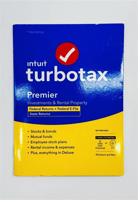 Intuit Turbotax Premier Tax Software Investments Rental Property