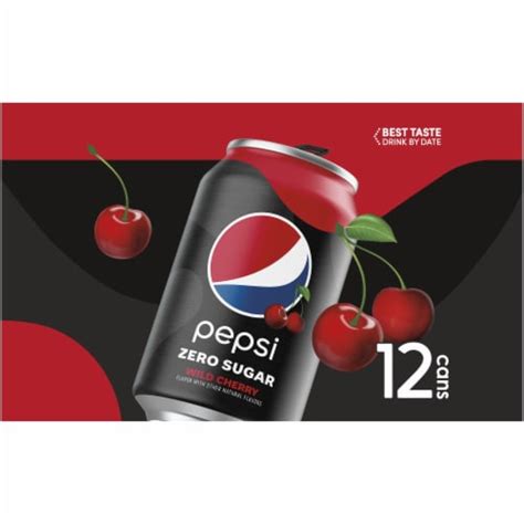Pepsi Zero Sugar Wild Cherry Soda 12 Count 12 Cans 12 Fl Oz Pick