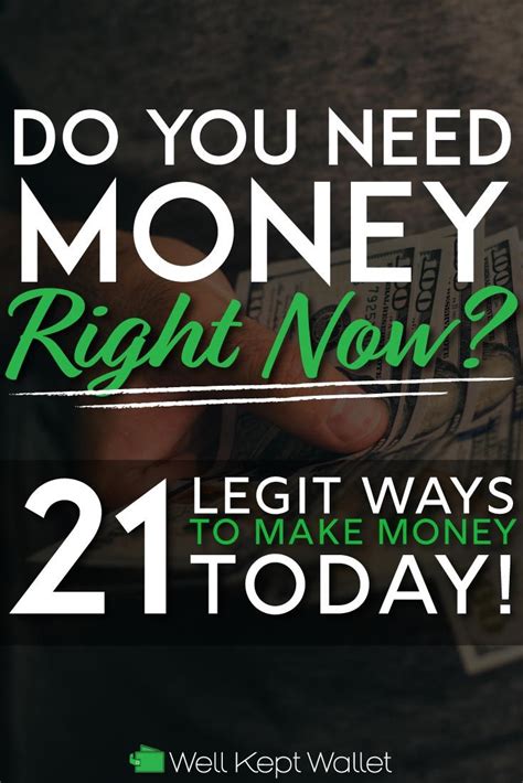 Need Money Today 25 Legit Ways To Get Money Now How To Get Money