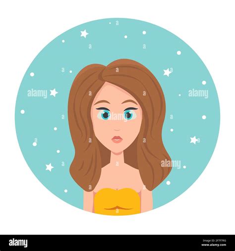 Lady In Blue Top Stock Vector Images Alamy