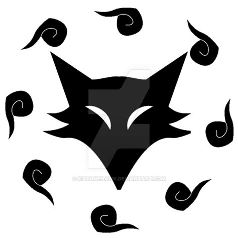 Nine Tailed Fox Kitsune Mon Symbol Crest Symbol Png Download 600