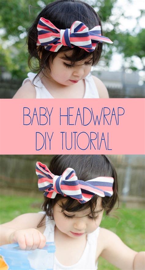 So my daughters head is 16 inches plus 8 inches so that is 24 inches. Summer Headwrap Tutorial for Infants and Toddlers | Diy baby headbands, Baby headband tutorial ...
