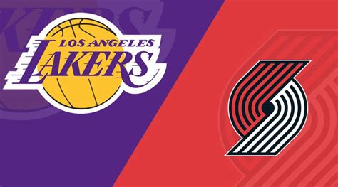 Portland Trail Blazers At Los Angeles Lakers 4919 Starting Lineups