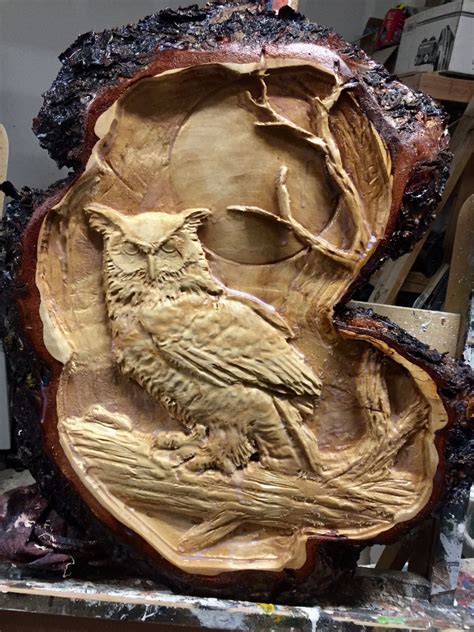 Owl Wood Crafts Carving