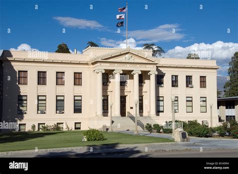 The Inyo County Courthouse At Independence Ca Stock Photo Alamy