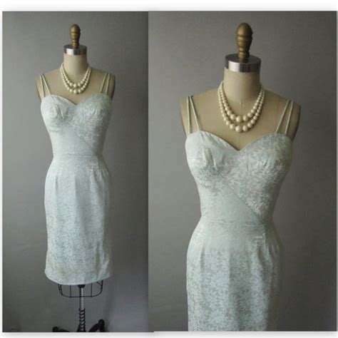 50s Wiggle Dress Vintage 1950s Brocade Bombshell Etsy Dresses