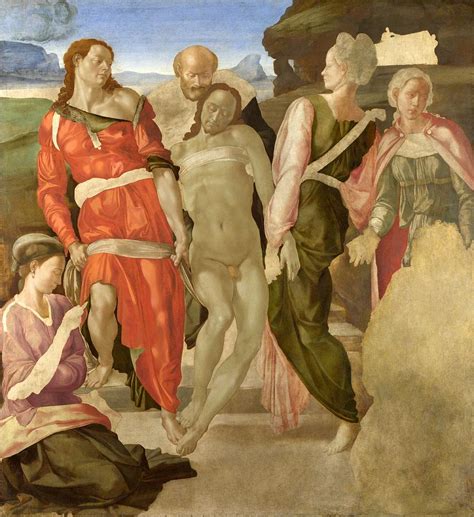 The Entombment Painting By Michelangelo Buonarroti