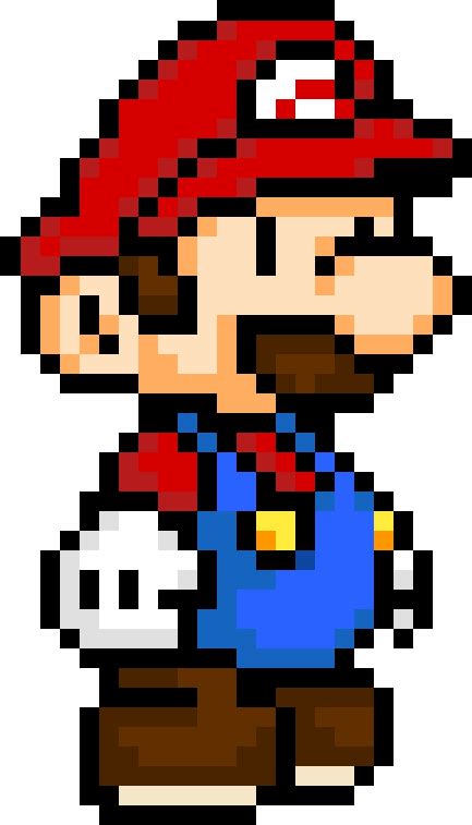 Download 8 Bit Paper Mario Png Download Pixel Art Super Mario