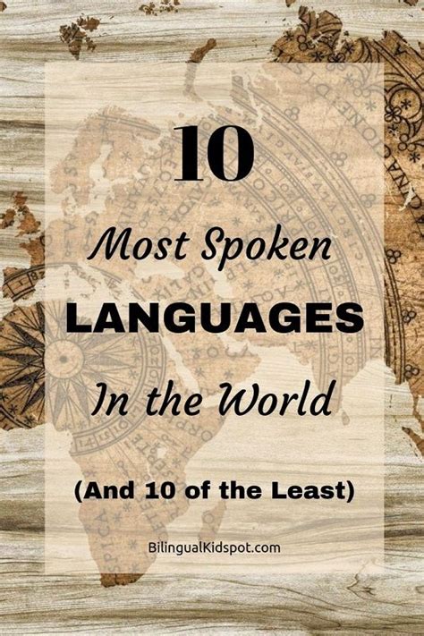 Top 10 Most Spoken Languages In The World And 10 Of The