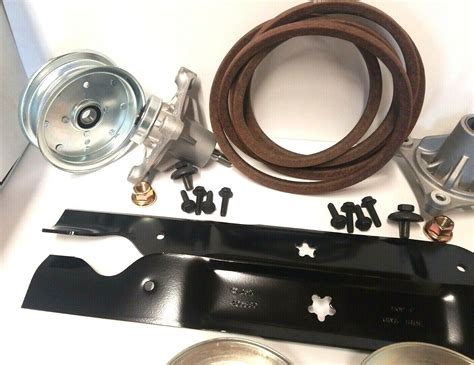 Husqvarna 46 Rz4623 Lawn Mower Deck Rebuild Kit Spindles Belt Blades