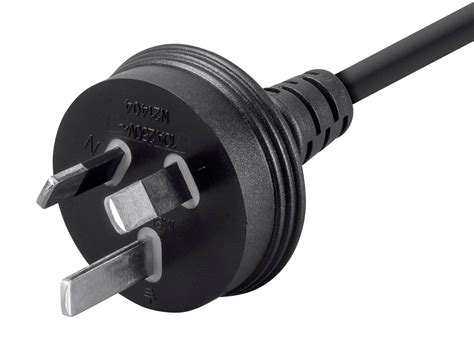 6ft 18awg Australia Power Cord Cable Black