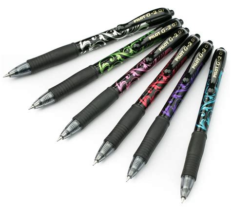 Pilot G2 07 Victoria Rt Floral Gel Ink 07 Rollerball Pen All Colours