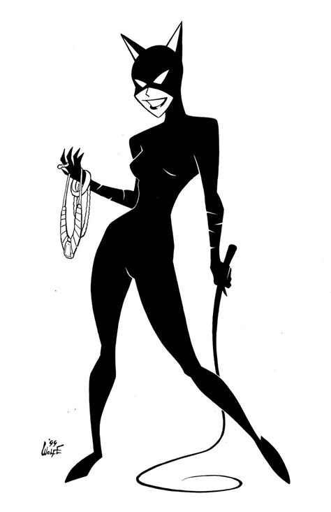 Animated Catwoman In Black By Wolfehanson On Deviantart