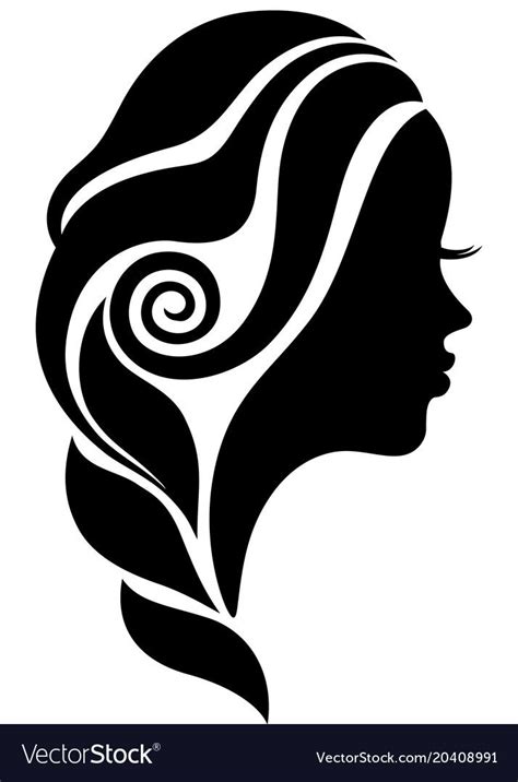 1200 x 800 png 868 кб. Beautiful woman face in profile. Vector silhouette. EPS8 ...