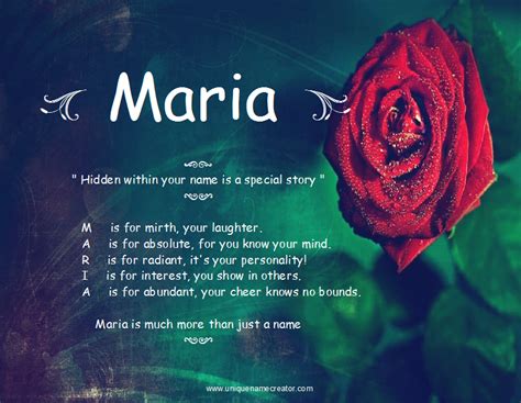 Poemas Com Nome Maria