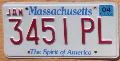 2004 Massachusetts Vg Automobile License Plate Store Collectible