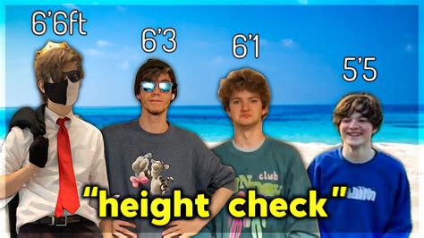 Every Height Check Dream Smp Members Youtube