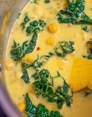 Coconut Chickpea Stew With Turmeric And Kale Butter Air Soup