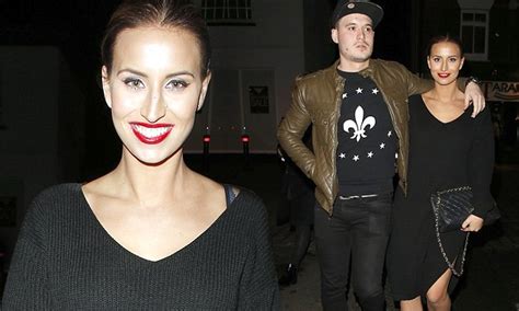 Towies Ferne Mccann Keeps It Casual In Knitted Black Dress And Ankle