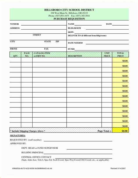 Free Requisition Form Template Excel Of Material Request Form Template