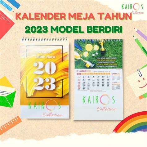 Jual Kalender Meja Tahun 2023 Model Berdiri Di Lapak Kairos Collection