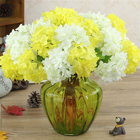 Luxury Artificial Hydrangea Flower Silk Peony Flowers Plant Home