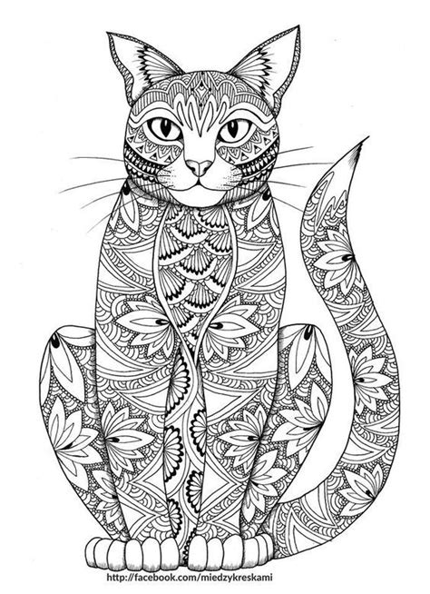 Mandala couple de chats coloriages. dessin de chat mandala - Les dessins et coloriage