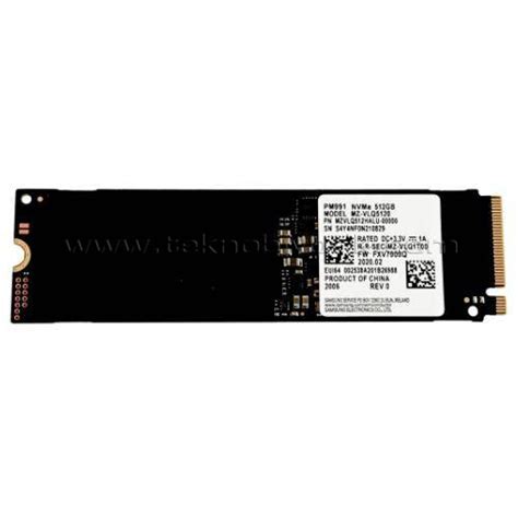 Samsung PM991 256GB 2050 1000 MB S NVMe M 2 SSD MZ VLQ2560 Teknobiyotik