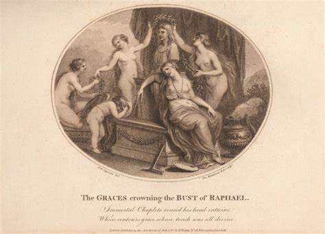 The Graces Crowning The Bust Of Raphael Works Of Art Ra Collection
