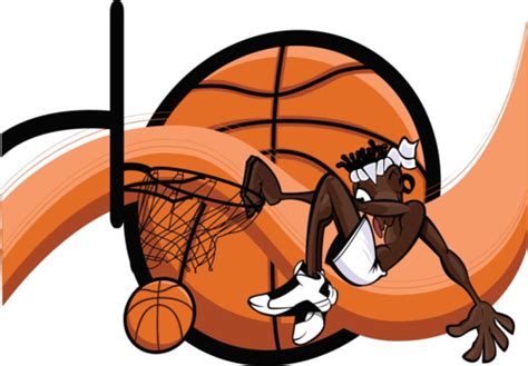 Basketball Players Vector Illustration Dunk Slam Sportsman Vector Dunk