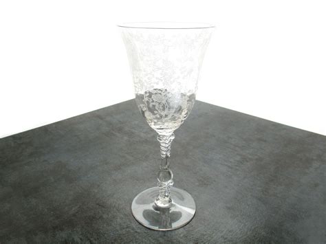 Check spelling or type a new query. Rosepoint Water Glass by Cambridge Etched Floral Wine ...