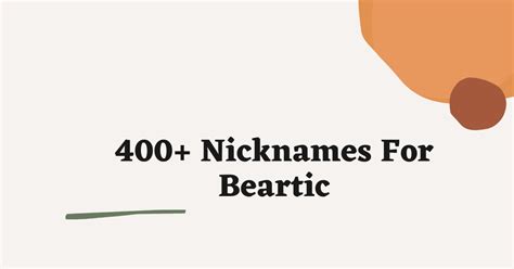 Beartic Nicknames 200 Cool And Cute Names
