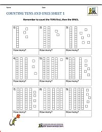 Click the button below to get instant access to these worksheets for use in the classroom or at a home. Tens And Ones Worksheet - Tens And Ones I Math Practice Worksheet Grade 1 Teachervision : These ...