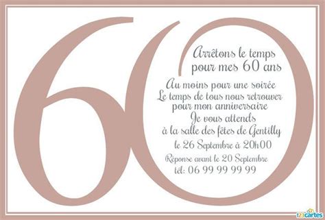 Trouver une carte anniversaire originale. 60 ans en chiffres - Carte invitation anniversaire 60 ans | 123cartes