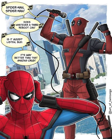 Deadpool Got Around To Watching His Old Pal Spidey Make His Debut Into