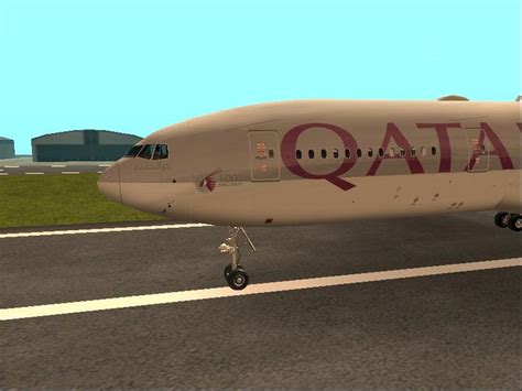 Gta San Andreas Boeing 777 200lr Qatar Airways Mod