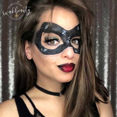 Catwoman Full Senegence Face Costume Makeup Onyx Shadowsense As Mask