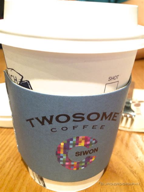 Burgerography Twosome Coffee Siwon
