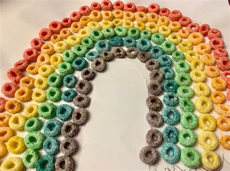 Easy Rainbow Fruit Loop Craft For Kids New Mom At 40