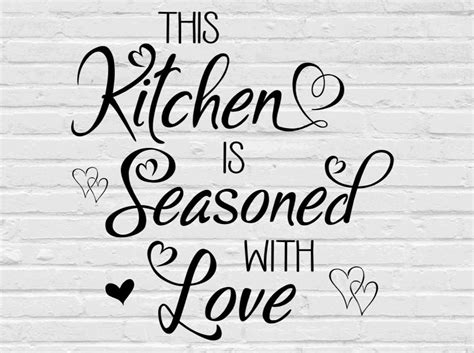 This Kitchen Is Seasoned With Love Svg Png Eps Dxf  Etsy