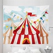 East Urban Home Ambesonne Circus Tapestry, Circus Stripes Sunshines ...