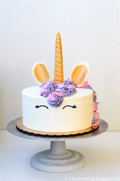 First, make sure you allow enough time to not only make each component of the cake, but to assemble and decorate. i heart baking!: unicorn birthday cake with handmade ...