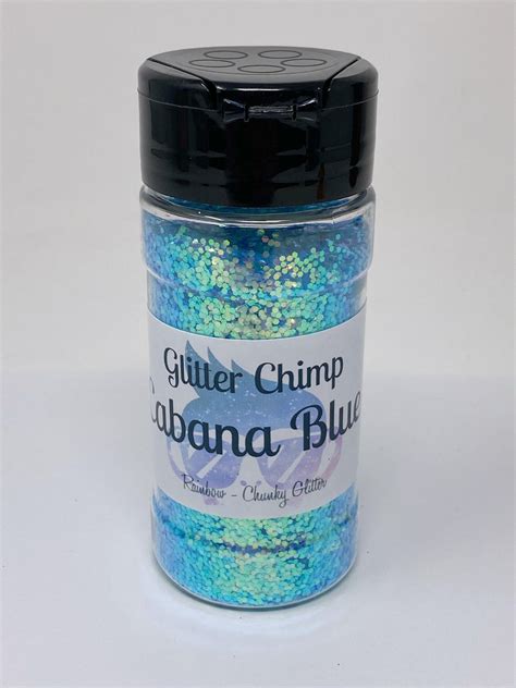 Cabana Blue Chunky Rainbow Glitter Glitter Chimp