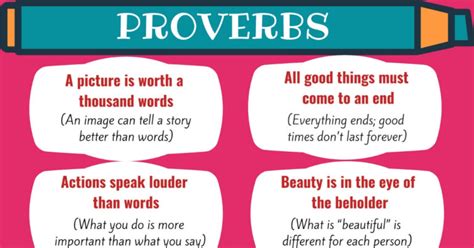 Most Common Proverbs In English With Meanings English Study Online