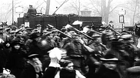 British And German Soldiers Returning Home At The End Of World War I