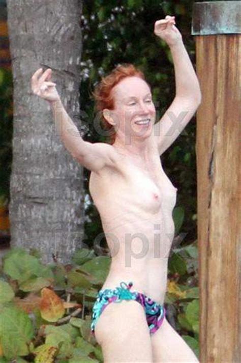 Comedienne Kathy Griffin Topless In Miami Pics.