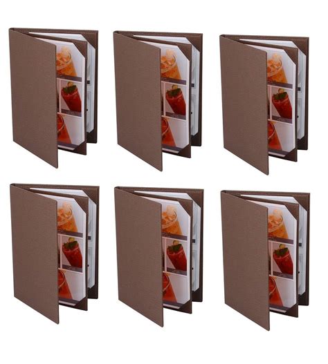 Buy Nj Restaurant Leather Menu Covers Holders 9x12 Inches 3 Panel 4