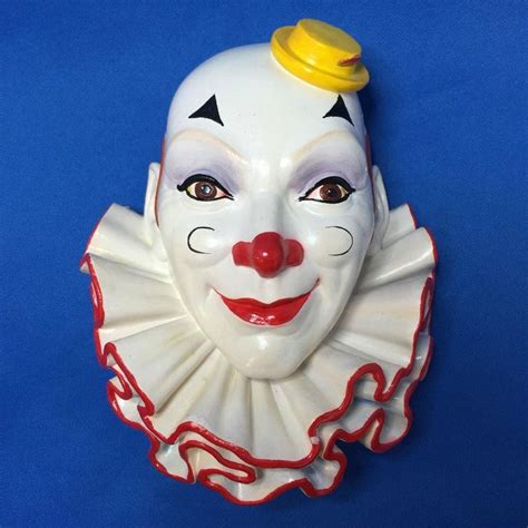 vintage clown head wall plaque model no 2 legend products vintage clown wall plaques