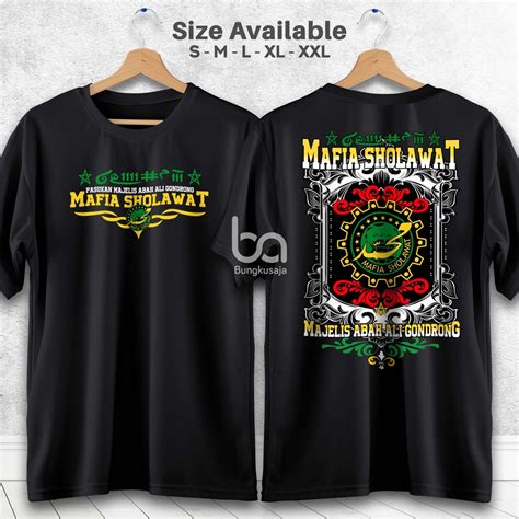 Jual Kaos Mafia Sholawat Majelis Abah Ali Gondrong Tshirt Santri Muslim