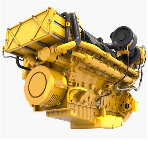 Industrial Turbo Diesel Engine V12 3d Model 48 Ma Max Fbx Obj